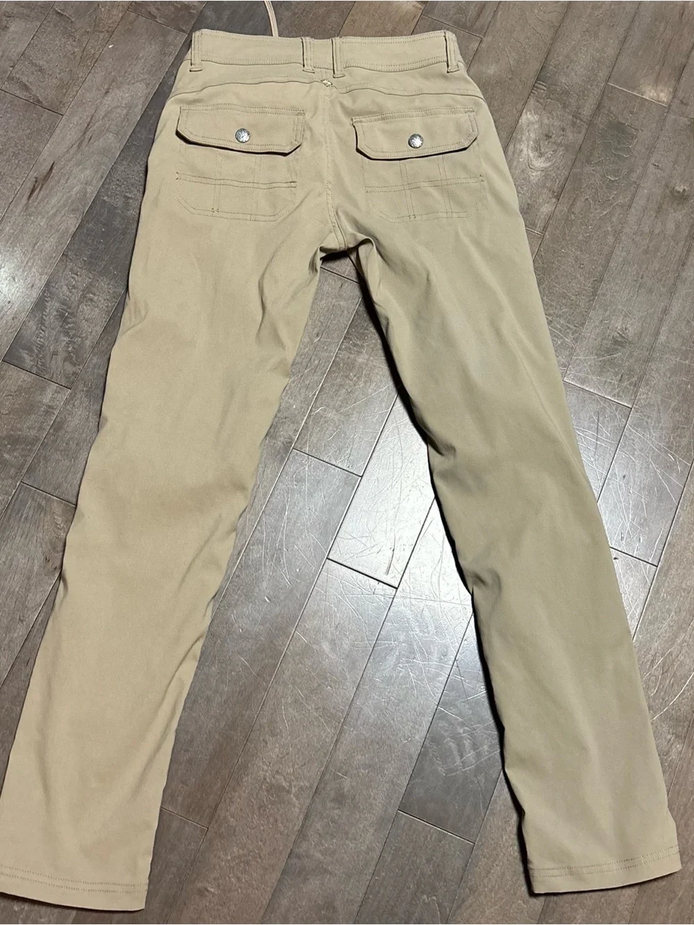 prAna Halle Pants Womens 2 Khaki Stretch Hiking Outdoor Cargo Utility 29 Inseam